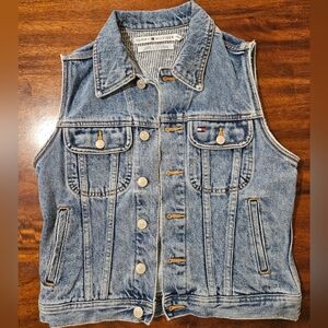 Vintage Tommy Hilfiger Denim Vest Size Small